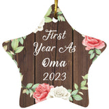 First Year As Oma 2023 - Star Ornament A