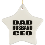 Dad Husband CEO - Star Ornament