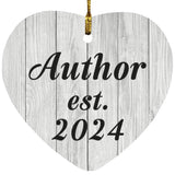 Author Established Est. 2024 - Heart Ornament F
