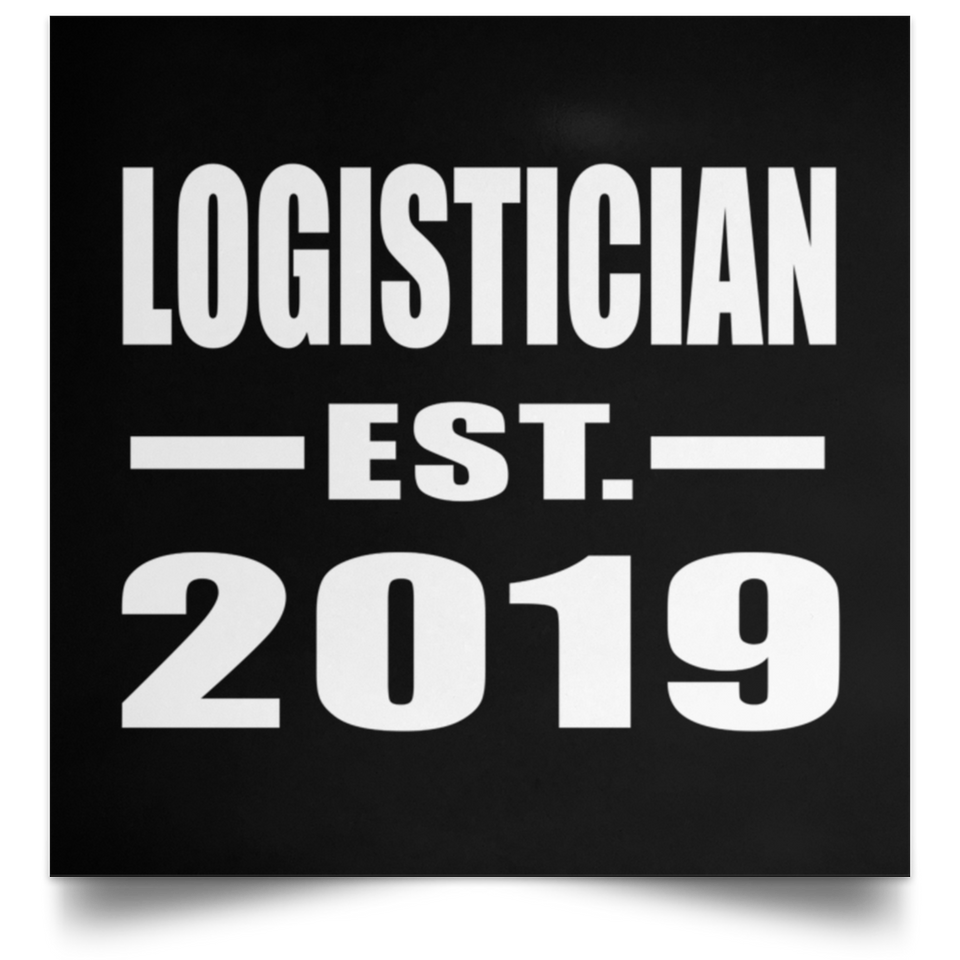 Logistician Established EST. 2019 - Poster Square