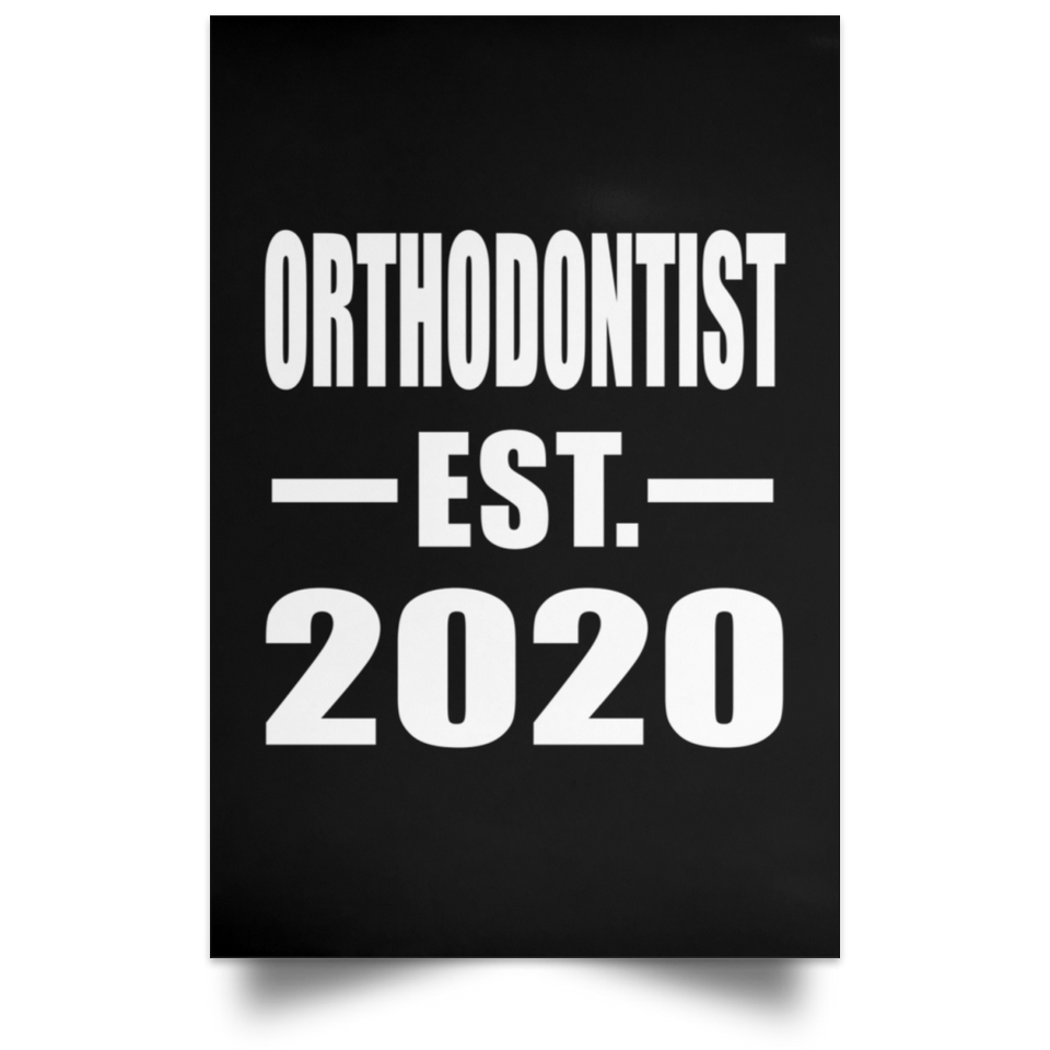 Orthodontist Established EST. 2020 - Poster Portrait