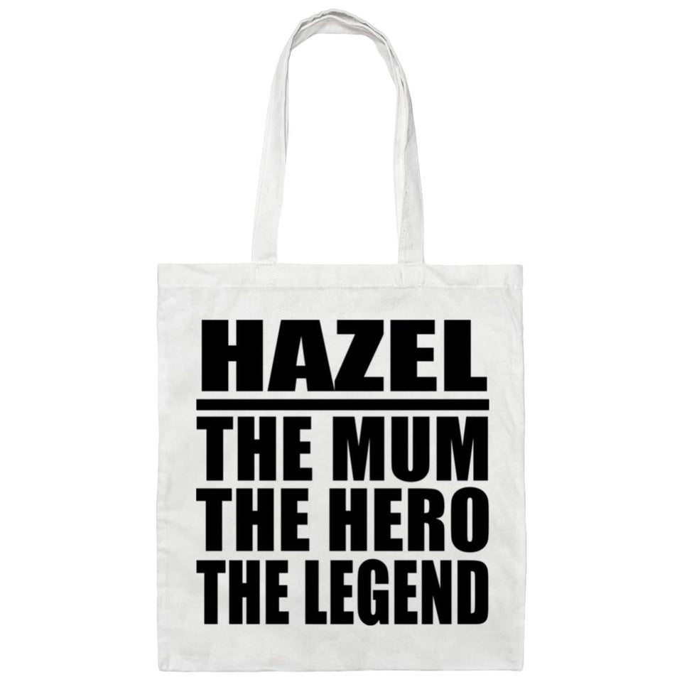 Hazel The Mum The Hero The Legend - Tote Bag White