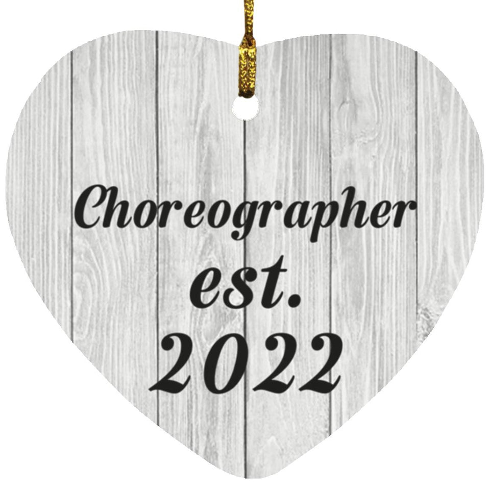 Choreographer Established Est. 2022 - Heart Ornament F