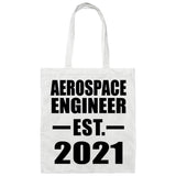 Aerospace Engineer Established EST. 2021 - Tote Bag White