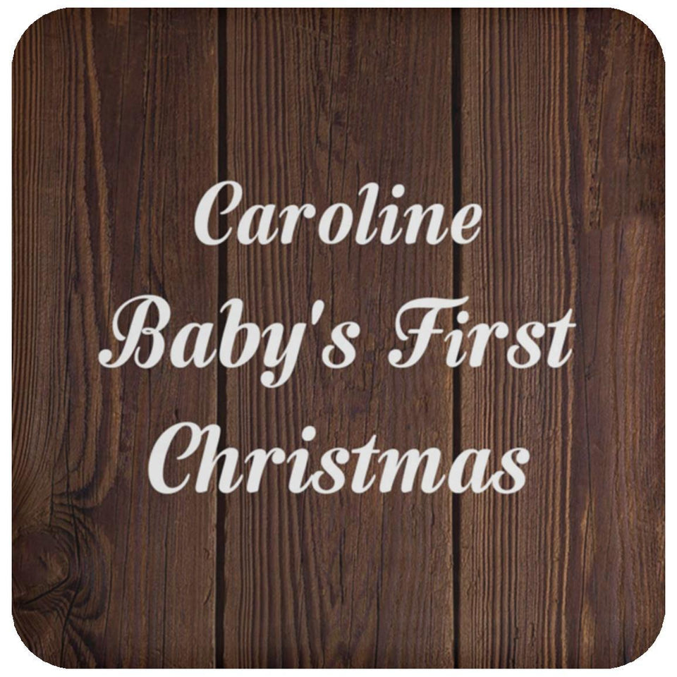 Caroline Baby's First Christmas - Drink Coaster D