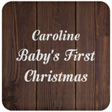 Caroline Baby's First Christmas - Drink Coaster D