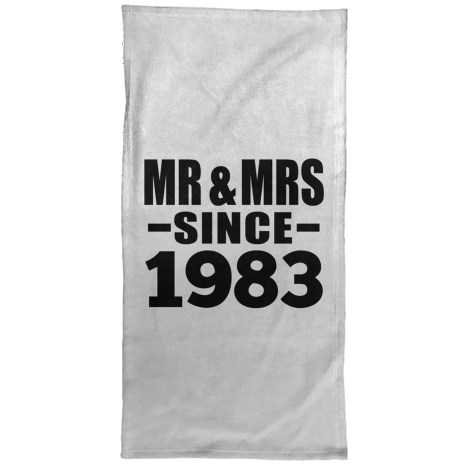 41st Anniversary Mr & Mrs Since 1983 - Hand Towel