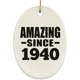 84th Birthday Amazing Since 1940 - Oval Ornament