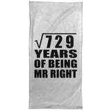 27th Anniversary Square Root of 729 Years of Being Mr Right - Hand Towel