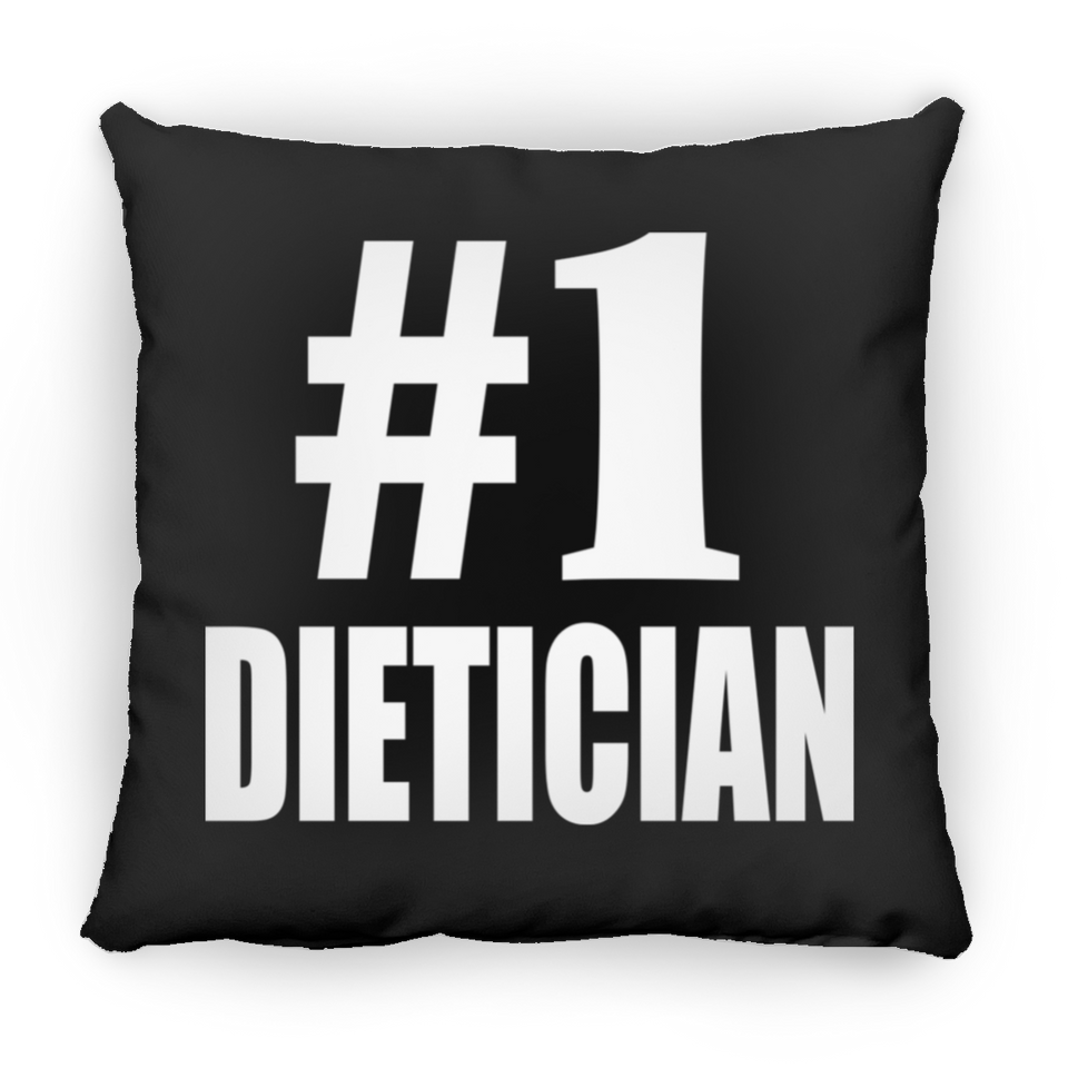 Number One #1 Dietician - Throw Pillow Black