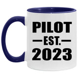 Pilot Established Est. 2023 - 11oz Accent Mug Purple