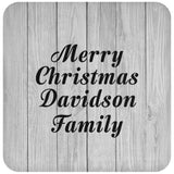 Merry Christmas Davidson Family - Drink Coaster F