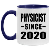 Physicist Since 2020 - 11oz Accent Mug Purple
