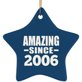 18th Birthday Amazing Since 2006 - Star Ornament
