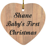 Shane Baby's First Christmas - Heart Ornament C