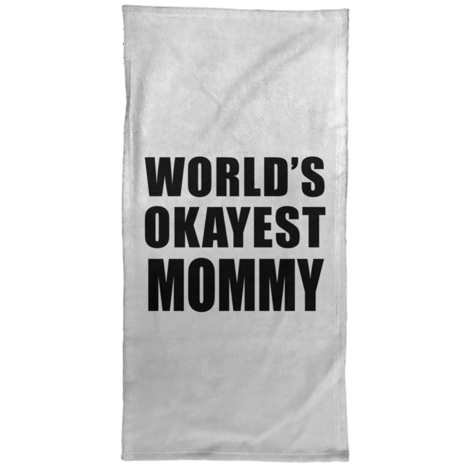 World's Okayest Mommy - Hand Towel