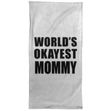 World's Okayest Mommy - Hand Towel