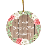 Ernest Baby's First Christmas - Circle Ornament B
