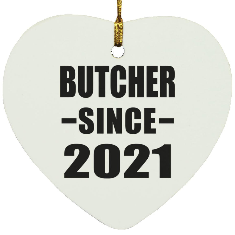 Butcher Since 2021 - Heart Ornament