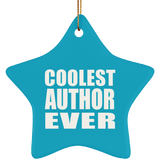 Coolest Author Ever - Star Ornament