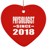 Physiologist Since 2018 - Heart Ornament