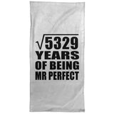 73rd Anniversary Square Root of 5329 Years of Mr Perfect - Hand Towel