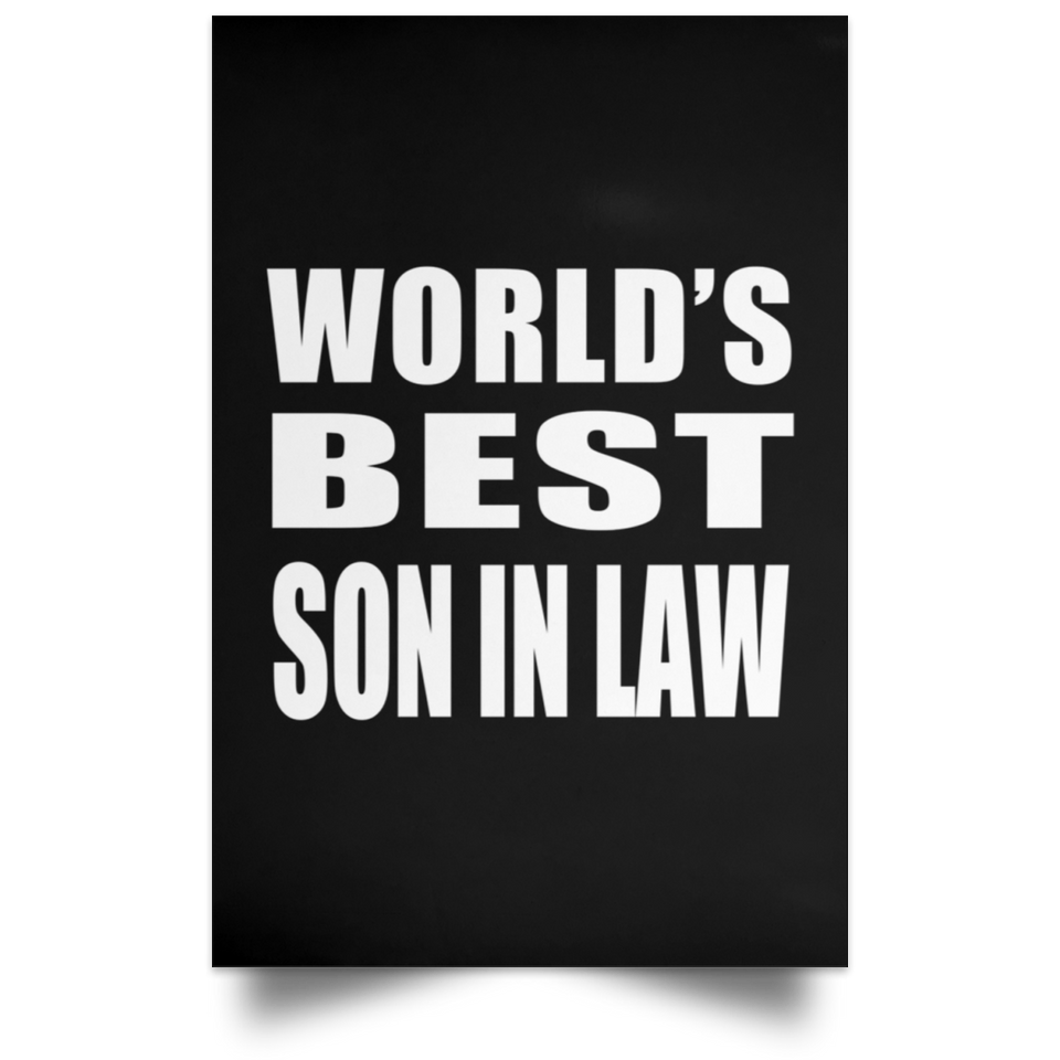 World's Best Son In Law - Poster Portrait