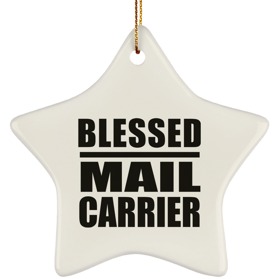Blessed Mail Carrier - Star Ornament