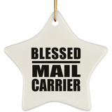 Blessed Mail Carrier - Star Ornament
