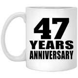 47th Anniversary 47 Years - 11 Oz Coffee Mug