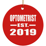 Optometrist Established EST. 2019 - Circle Ornament
