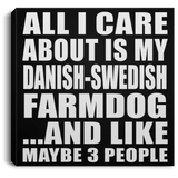 All I Care About Is My Danish-Swedish Farmdog - Canvas Square