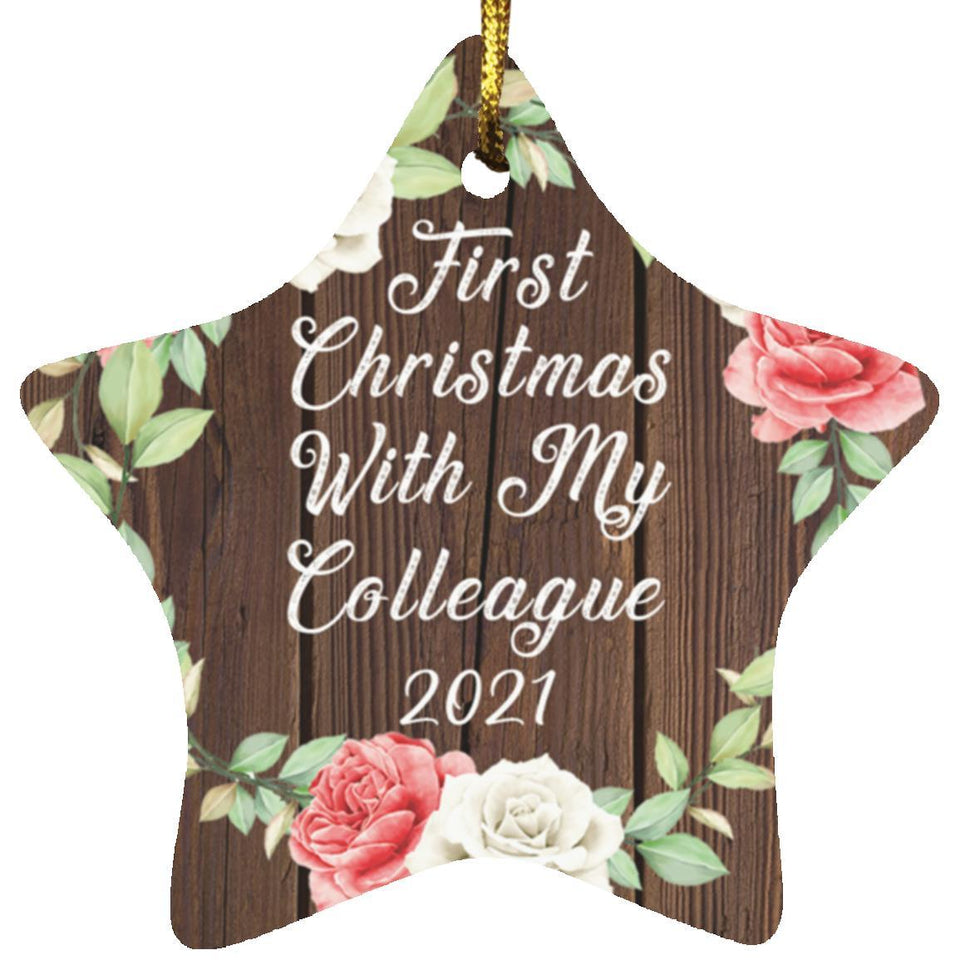 First Christmas With My Colleague 2021 - Star Ornament A