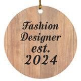 Fashion Designer Established Est. 2024 - Circle Ornament C