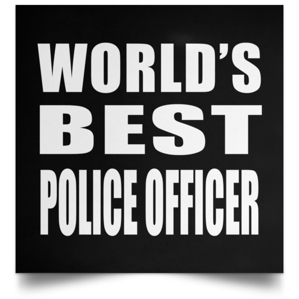 World's Best Police Officer - Poster Square