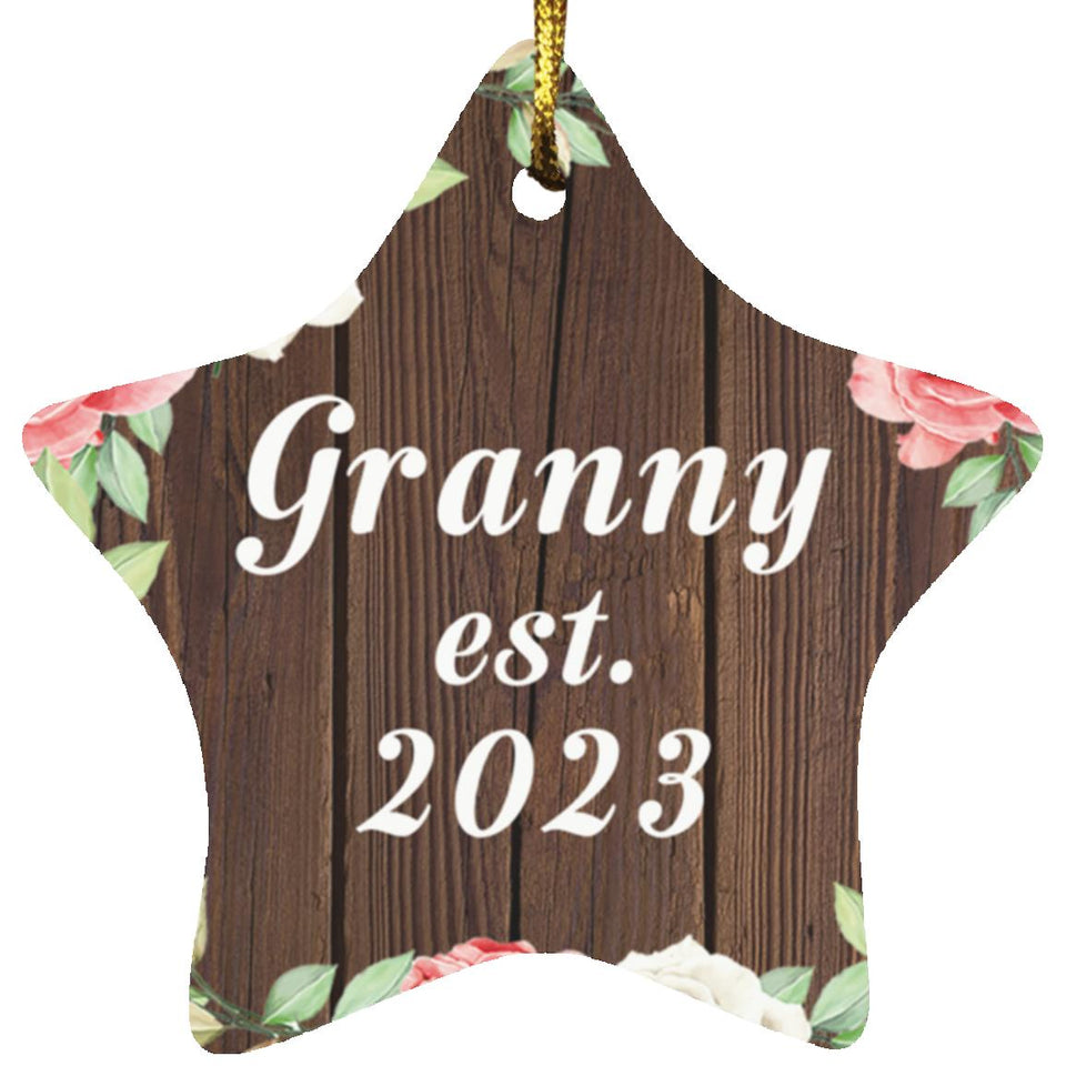 Granny Established Est. 2023 - Star Ornament A