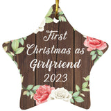 First Christmas As Girlfriend 2023 - Star Ornament A