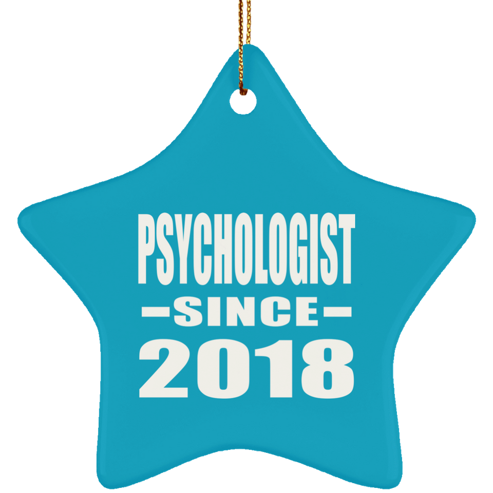 Psychologist Since 2018 - Star Ornament