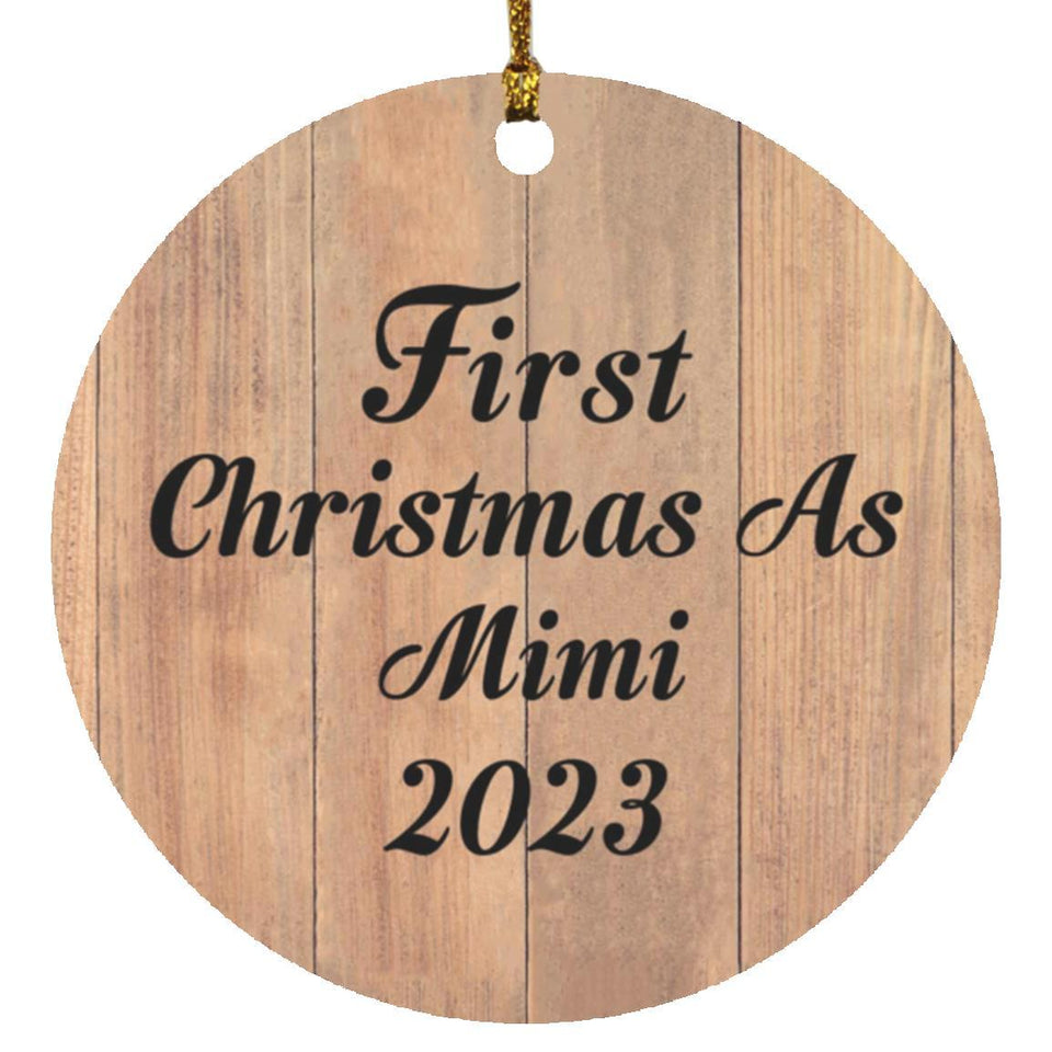 First Christmas As Mimi 2023 - Circle Ornament C
