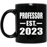 Professor Established EST. 2023 - 11oz Coffee Mug Black