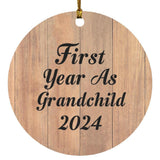First Year As Grandchild 2024 - Circle Ornament C