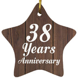 38th Anniversary 38 Years Anniversary - Star Ornament D