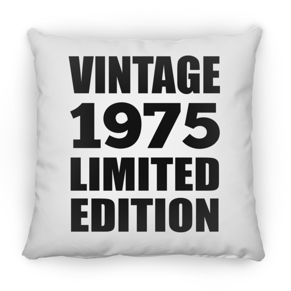 49th Birthday Vintage 1975 Limited Edition - Throw Pillow