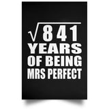 29th Anniversary Square Root of 841 Years of Mrs Perfect - Poster Portrait