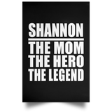 Shannon The Mom The Hero The Legend - Poster Portrait