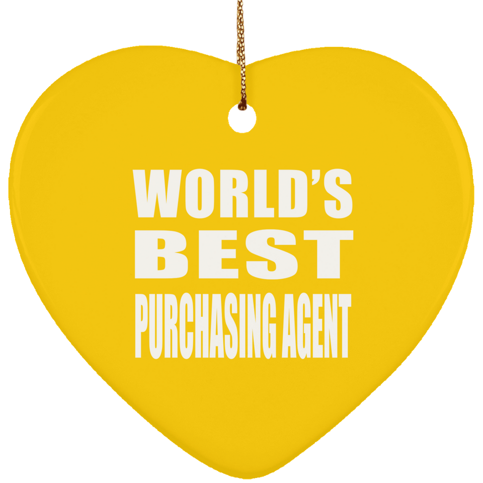 World's Best Purchasing Agent - Heart Ornament