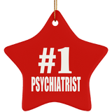 Number One #1 Psychiatrist - Star Ornament