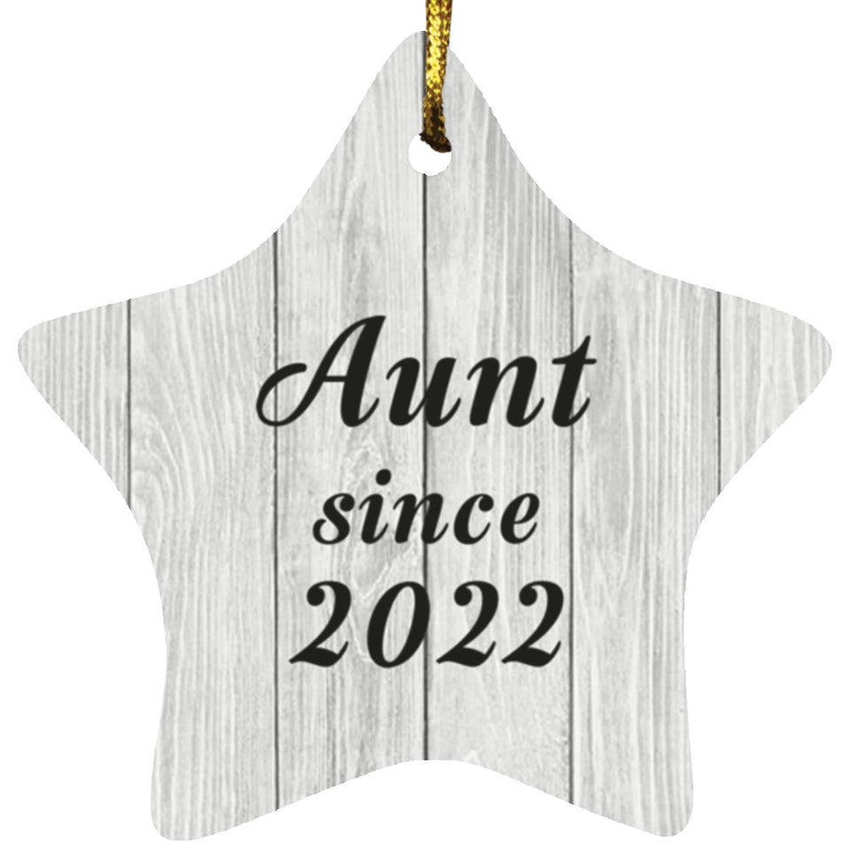 Aunt Since 2022 - Star Ornament F