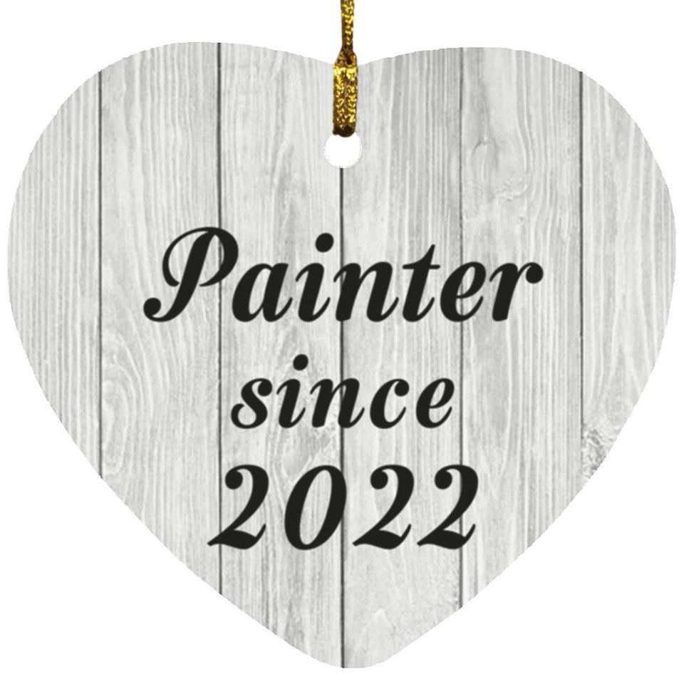 Painter Since 2022 - Heart Ornament F