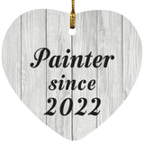 Painter Since 2022 - Heart Ornament F